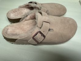 Birkenstock Boston fourrées rose taille 42, neuf!🎁❄️