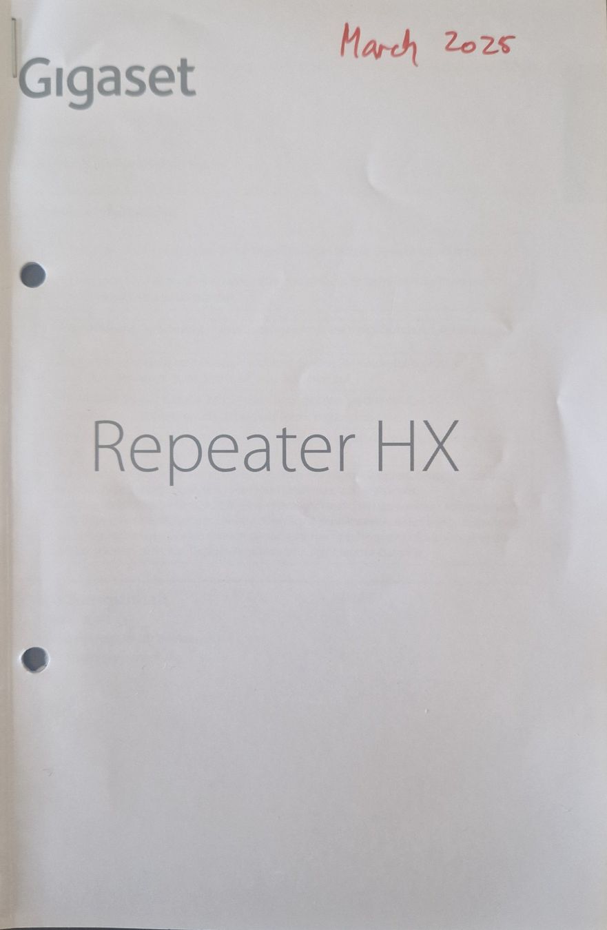 Gigaset WiFi: Gigaset Repeater HX mit Netzteil – Usato da Basel venduto da Ezra1975 2