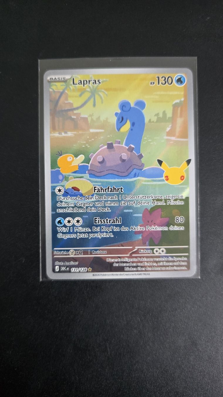 Pokémon Carte collezionabili: Lapras 131/128 - 30th Collection – Nuovo (secondo la descrizione) da Uttigen venduto da JessiGr92