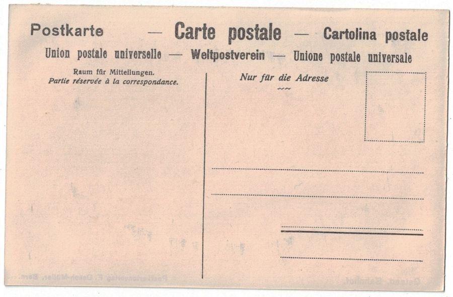 Cartoline postali: Gstaad, Bahnhof mit SBB-Rollmaterial um 1910 – Usato da Frauenfeld venduto da POML 1