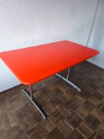 Vintage Bigla Gartentisch rot klappbar Metall 120x70x70cm