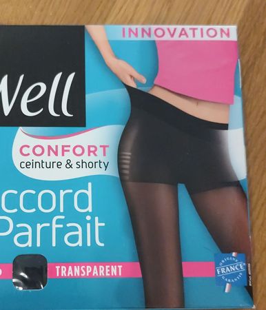 Bas opaque Well noir taille s NEUF