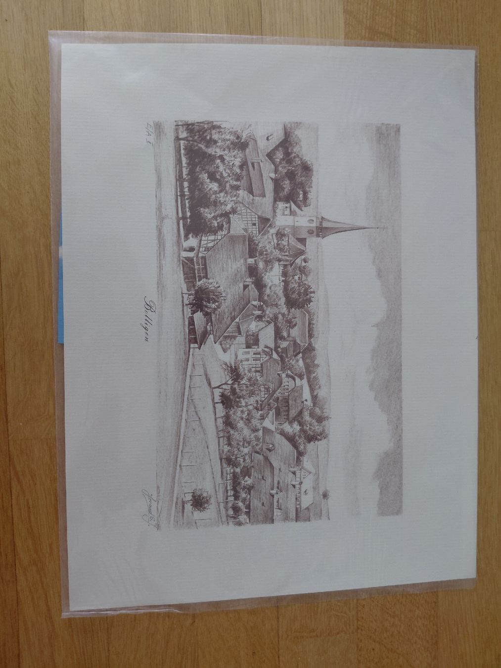 Poster & Bilder: Grafik von Bolligen – Gebraucht aus Thun von mar_q9st