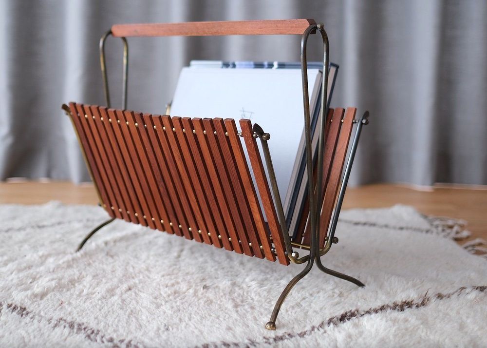 Vintage Teak Magazine rack Kaufen auf Ricardo