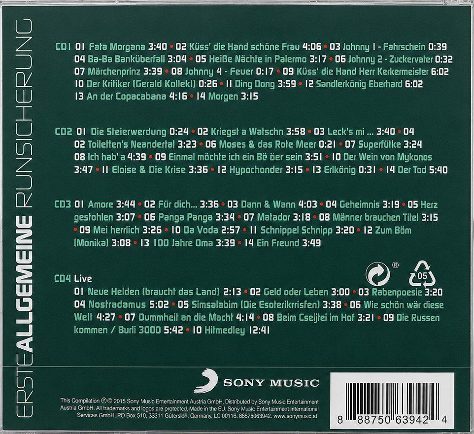 CDs: CD EAV Erste allgemeine Verunsicherung "Austropop Collection – Neu und originalverpackt aus Kottwil von Crazyrolf 1