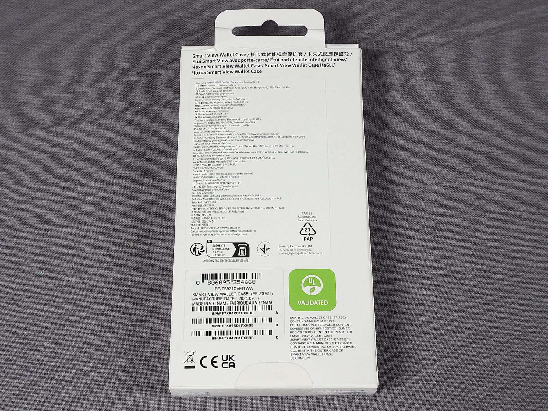 Samsung Cover & Protezioni schermo: SAMSUNG Smart-View Galaxy S24 Gelbeutelhülle – Nuovo (secondo la descrizione) da Steinen venduto da Restwert_Steinen 5