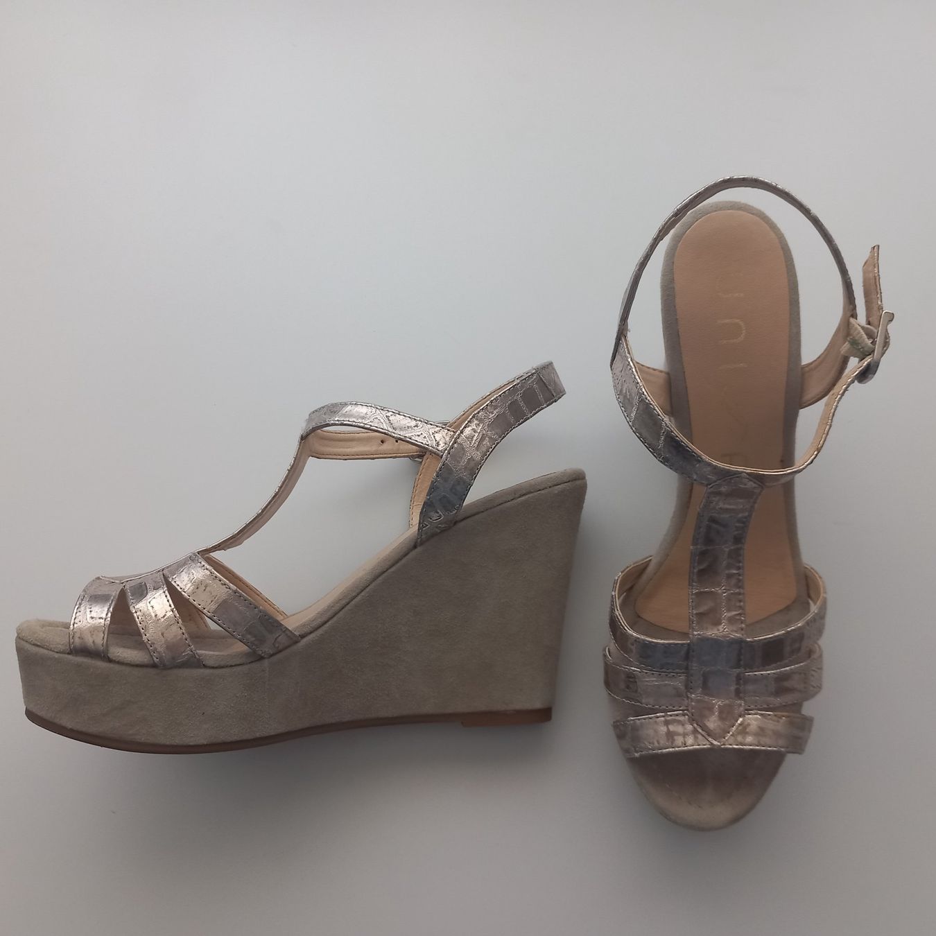 Unisa Scarpe da donna: UNISA SANDALE ROSE GOLD SILBER GR.39 – Usato da Nottwil venduto da cecilia44 2