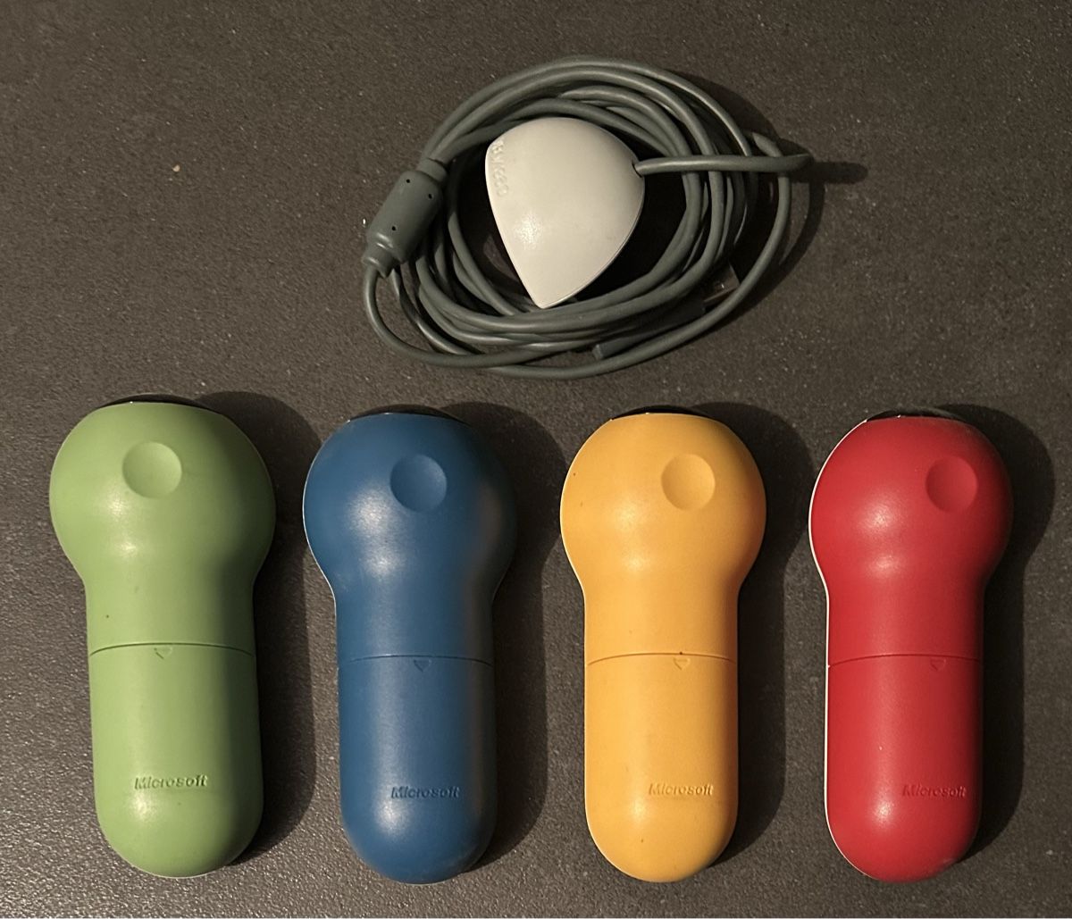 Microsoft Controller: 4x Xbox 360 Buzzer Big Button Controller + Empfänger – Gebraucht aus Kestenholz von Mad18 1