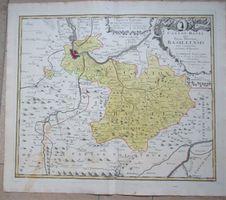 Basel Landkarte  von Walser 1767