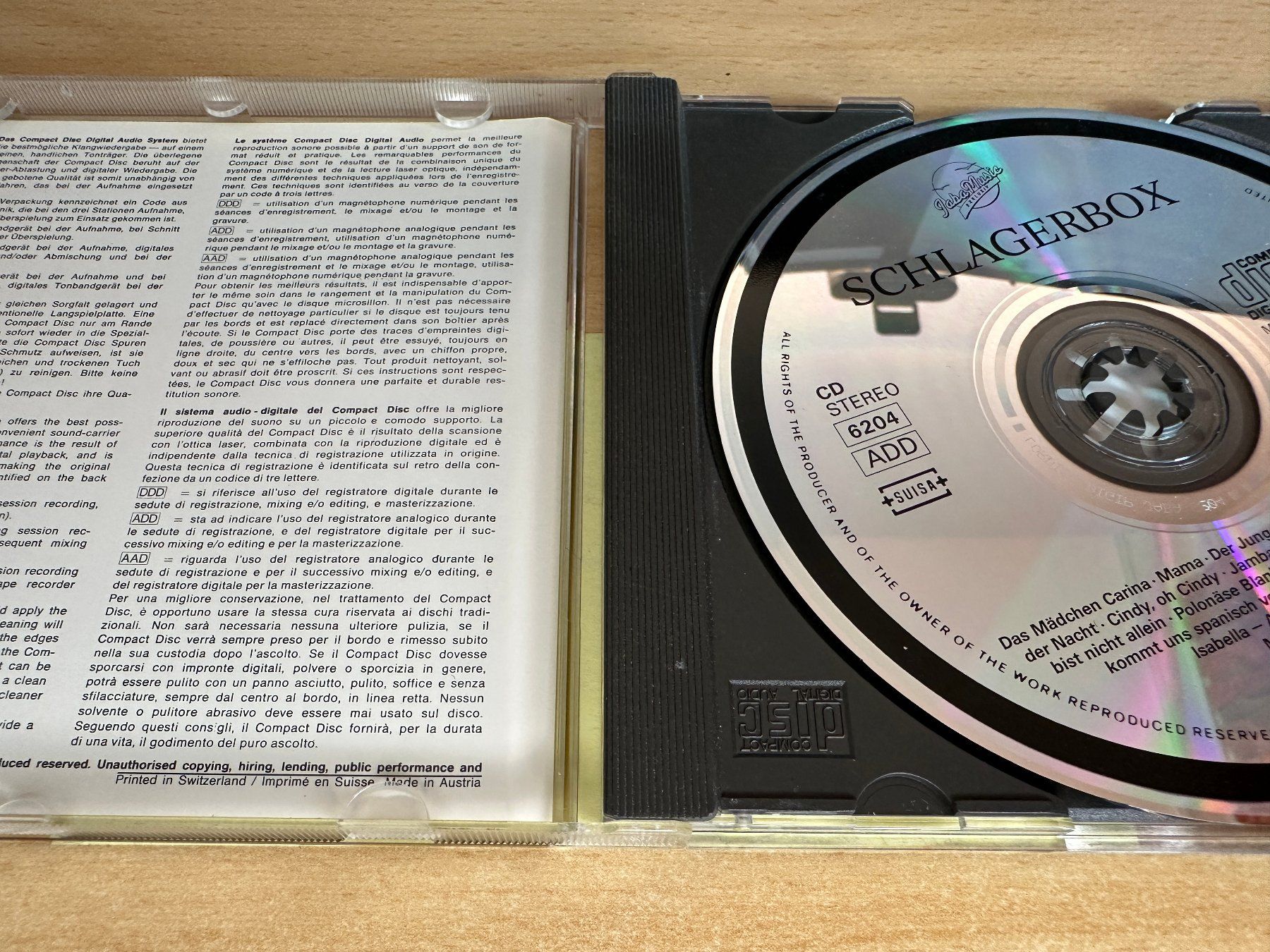 CD: Various - Schlagerbox – Usato da Rikon im Tösstal venduto da Alpenmutz 2