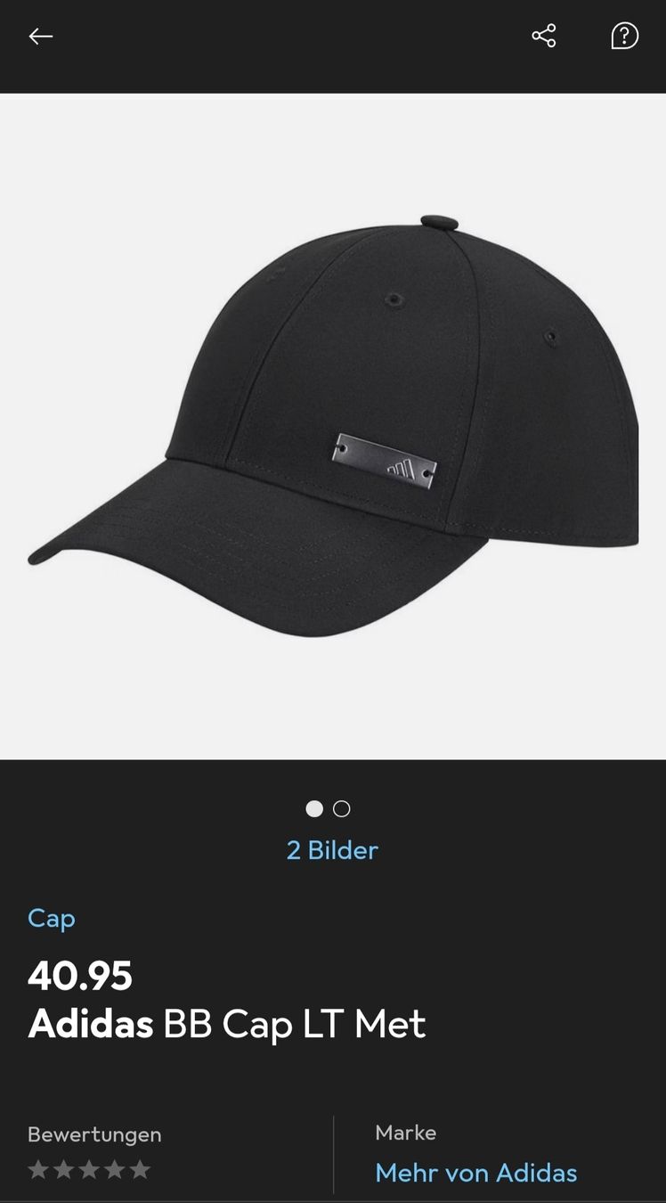 Adidas Copricapi, berretti & cappellini: Adidas BB Cap LT Met – Nuovo e nell'imballaggio originale da Elsau venduto da kap_pdr8 1