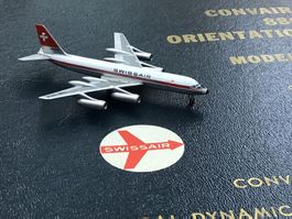 Convair 880 Swissair original Akten Rarität!