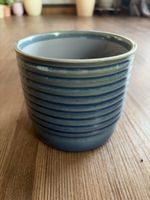 Blumentopf Keramik Burgoon & Ball blau guter Zustand