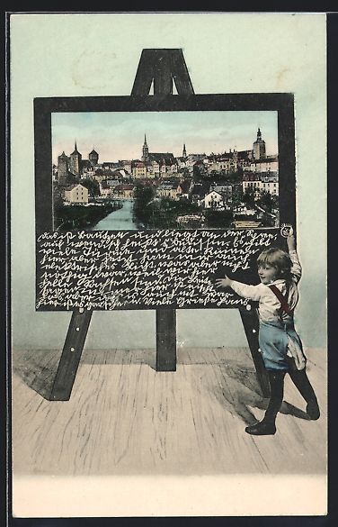 Cartoline postali: Grusskarten-AK Bautzen, Ortsansicht auf  – Usato da Berlin venduto da bartko-reher