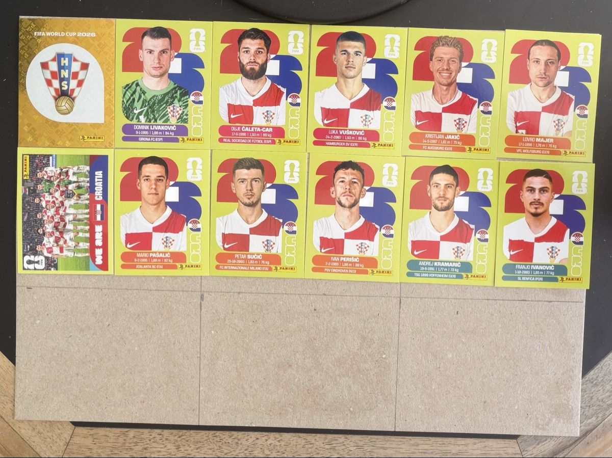 Panini Sammelbilder & Trading cards: PANINI WM 2026 KROATIEN - 12 Bilder!!! – Neu (gemäss Beschreibung) aus Eggersriet von Danytyna