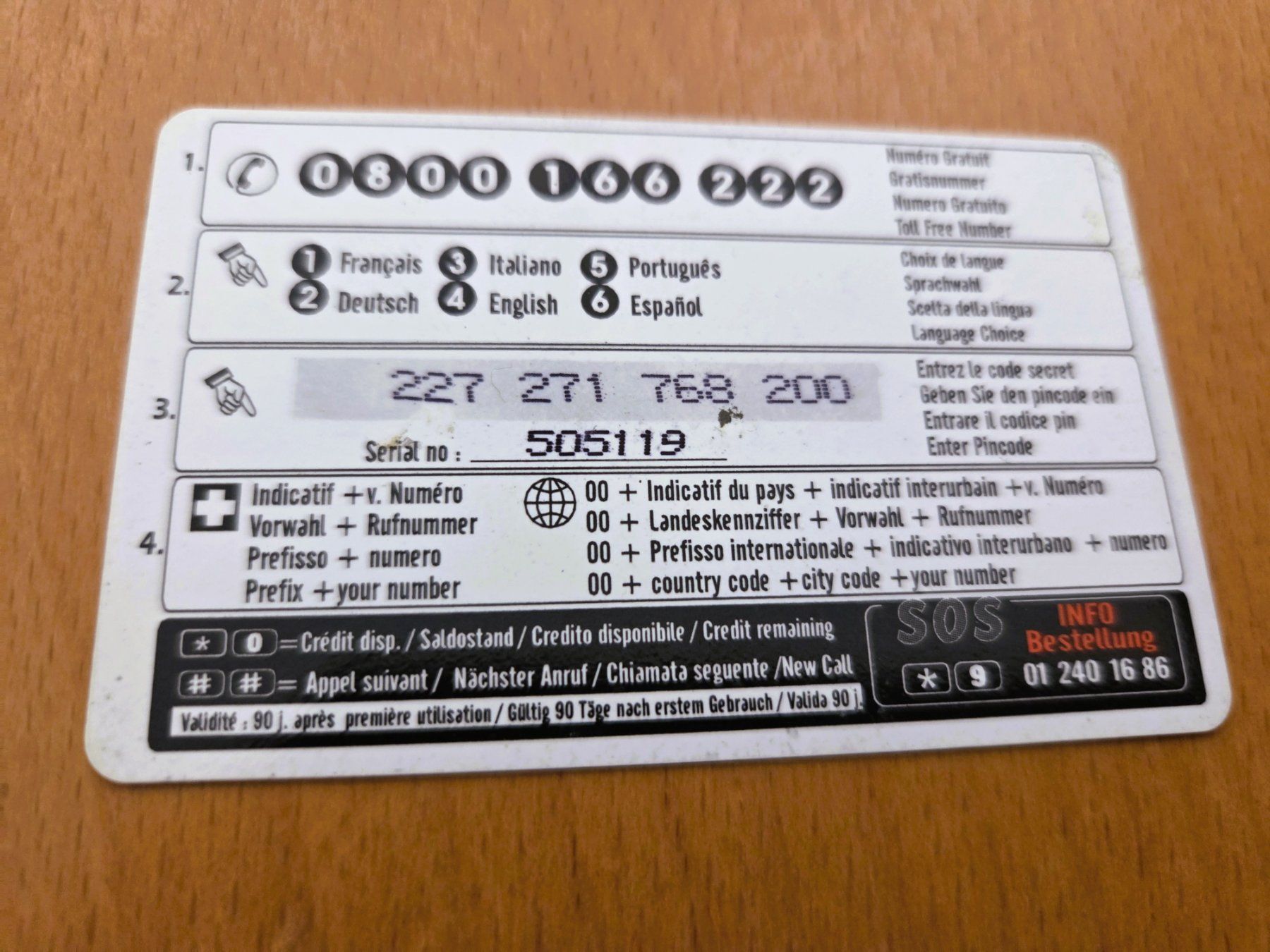 Schede telefoniche: PREPAID - SCHWEIZ – Usato da Brüttisellen venduto da Nighttrain 1