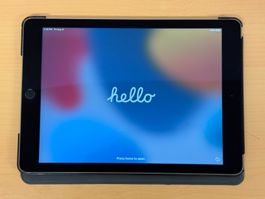 Apple iPad Air 2 Space Grey 128GB mit Hülle und Ladekabel
