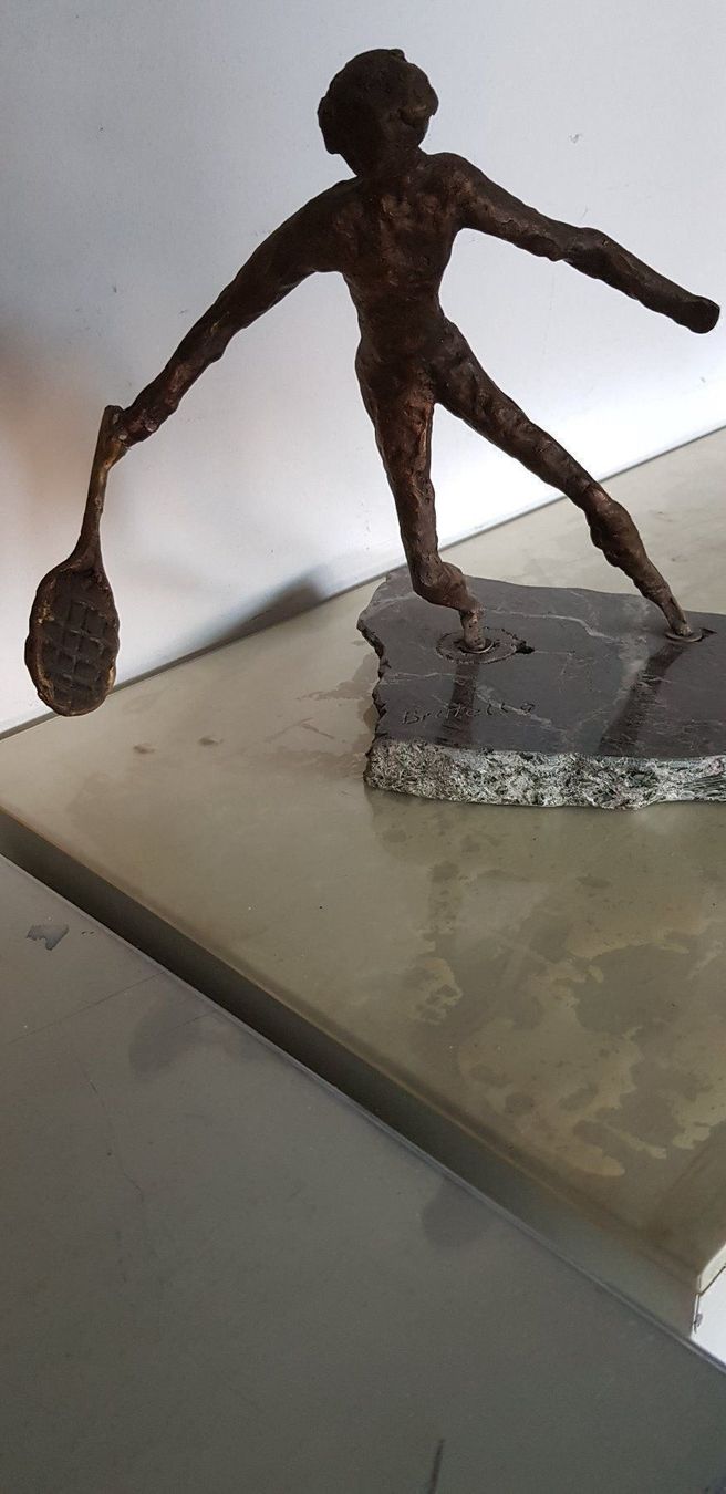 Sculture & Statue: Bronce Tennis-Skulptur – Usato da Schaffhausen venduto da beny06