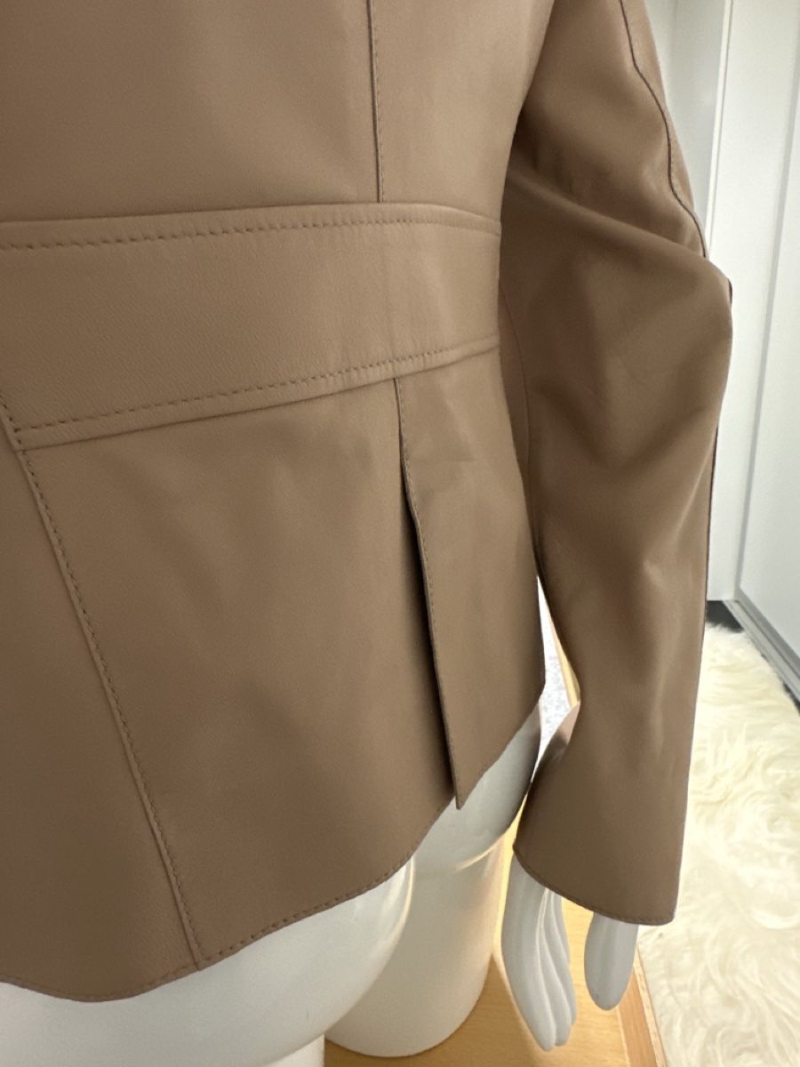 Jacken: René Lezard Kunstleder-Lederblazer beige Gr. 40 – Neu (gemäss Beschreibung) aus Chur von Renibe 7