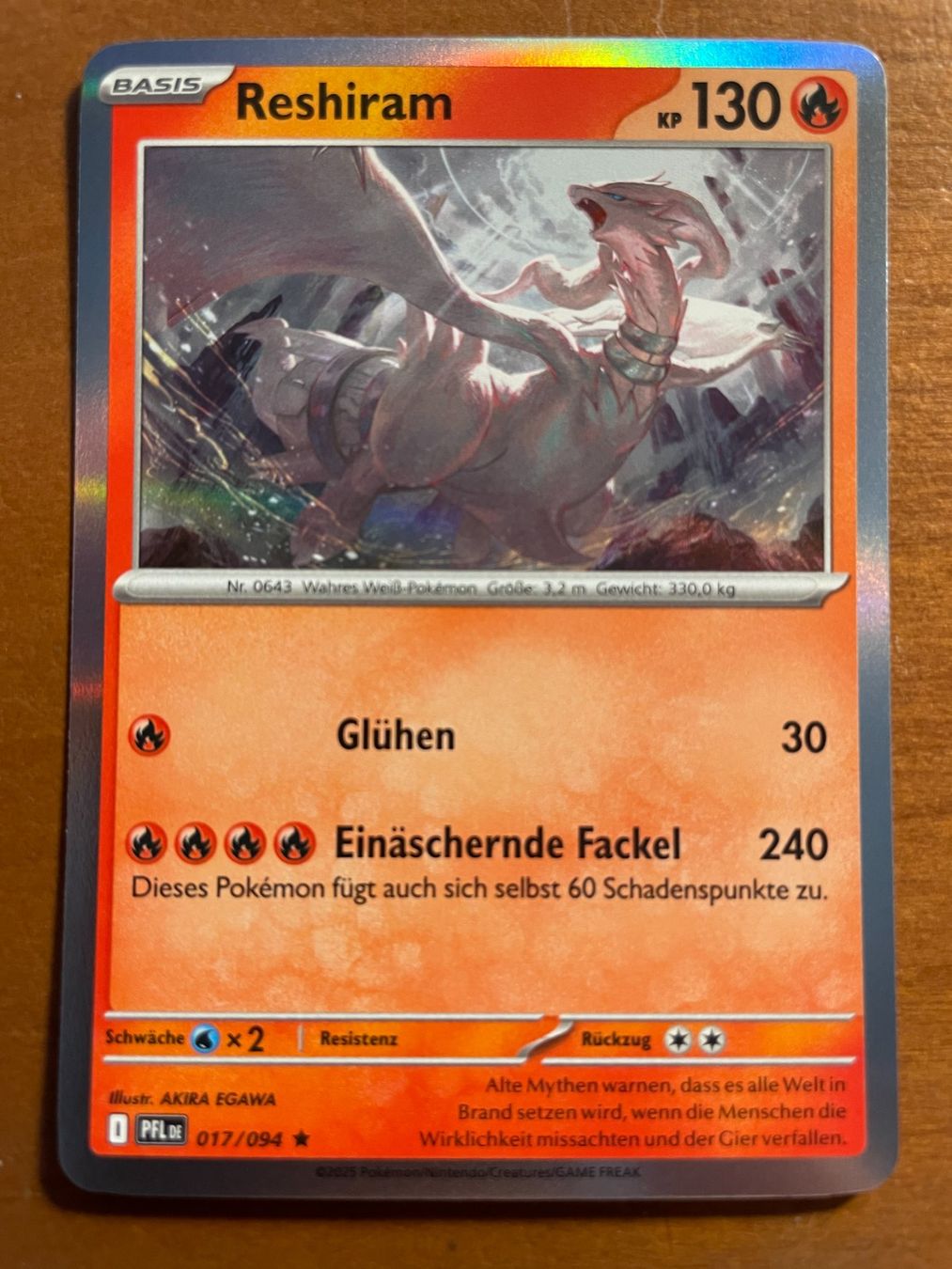 Pokémon Carte collezionabili: Pokemon Reshiram Holo (Versand gratis) – Nuovo (secondo la descrizione) da Chur venduto da Angerson