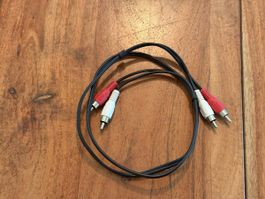 Stereo-Cinchkabel 1 m (2× RCA auf 2× RCA) 
