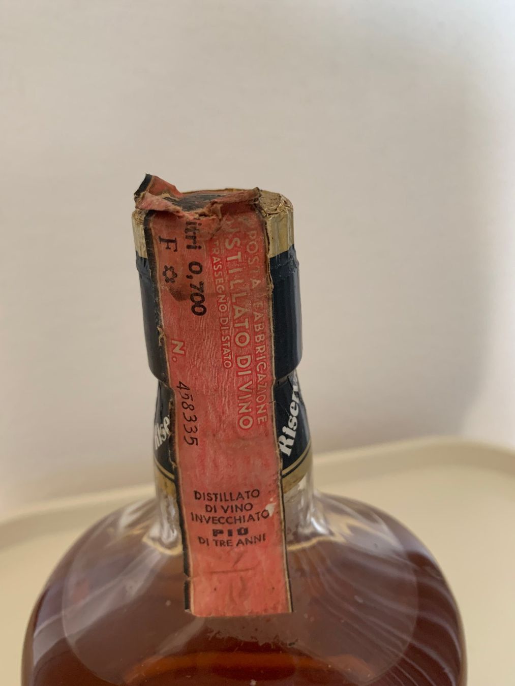 Spirituosen: Brandy, alte Flasche Riserva Speziale von Pilla O.P. – Gebraucht aus Arlesheim von Clouny 2