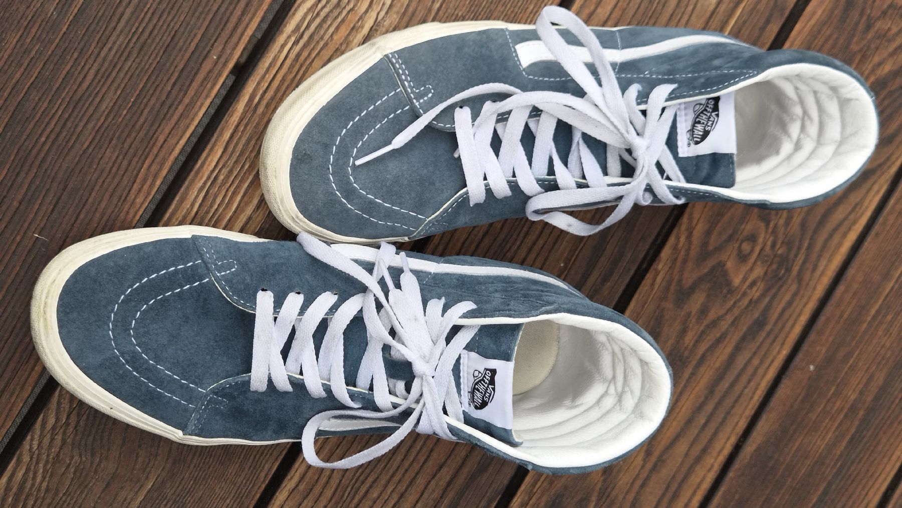 Vans Scarpe da uomo: Vans Sk8-Hi Sneaker blau suede Grösse 44 – Usato da Teufen ZH venduto da finetec 1