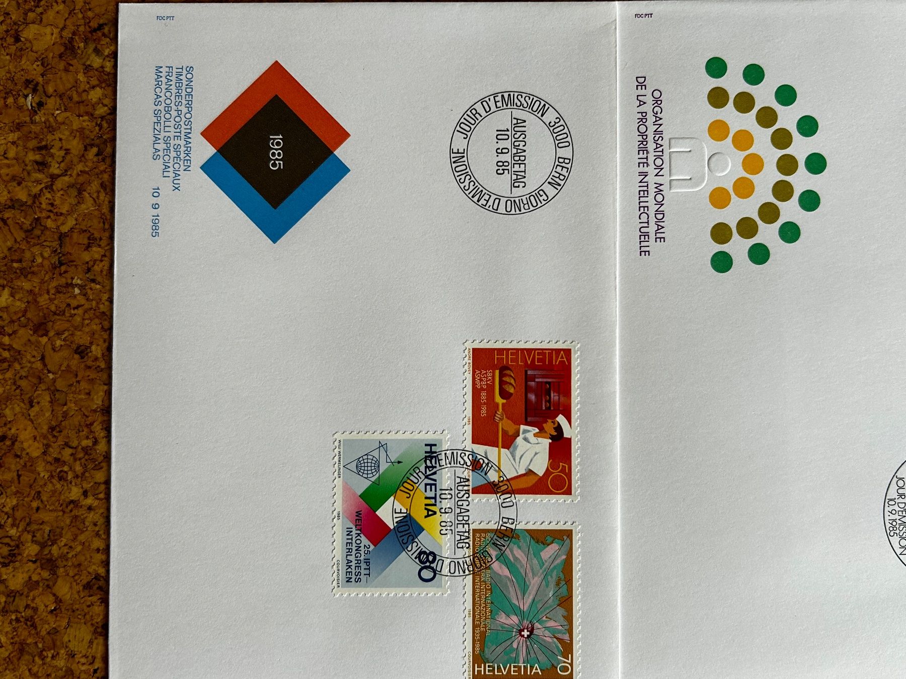 Alle Briefmarken: Bundesfeiermarken 1984/1985 – Gebraucht aus Laufen von belleskulptur 3