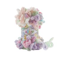 5x Laine à crocheter avec les mains Alize Puffy 6526 Color