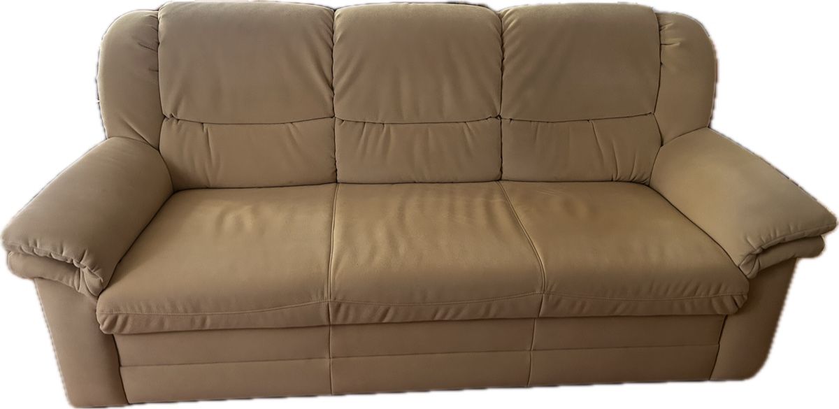 Divani: Sofa Garnitur beige 3er und 2er – Usato da Dörflingen venduto da Spyder910 1