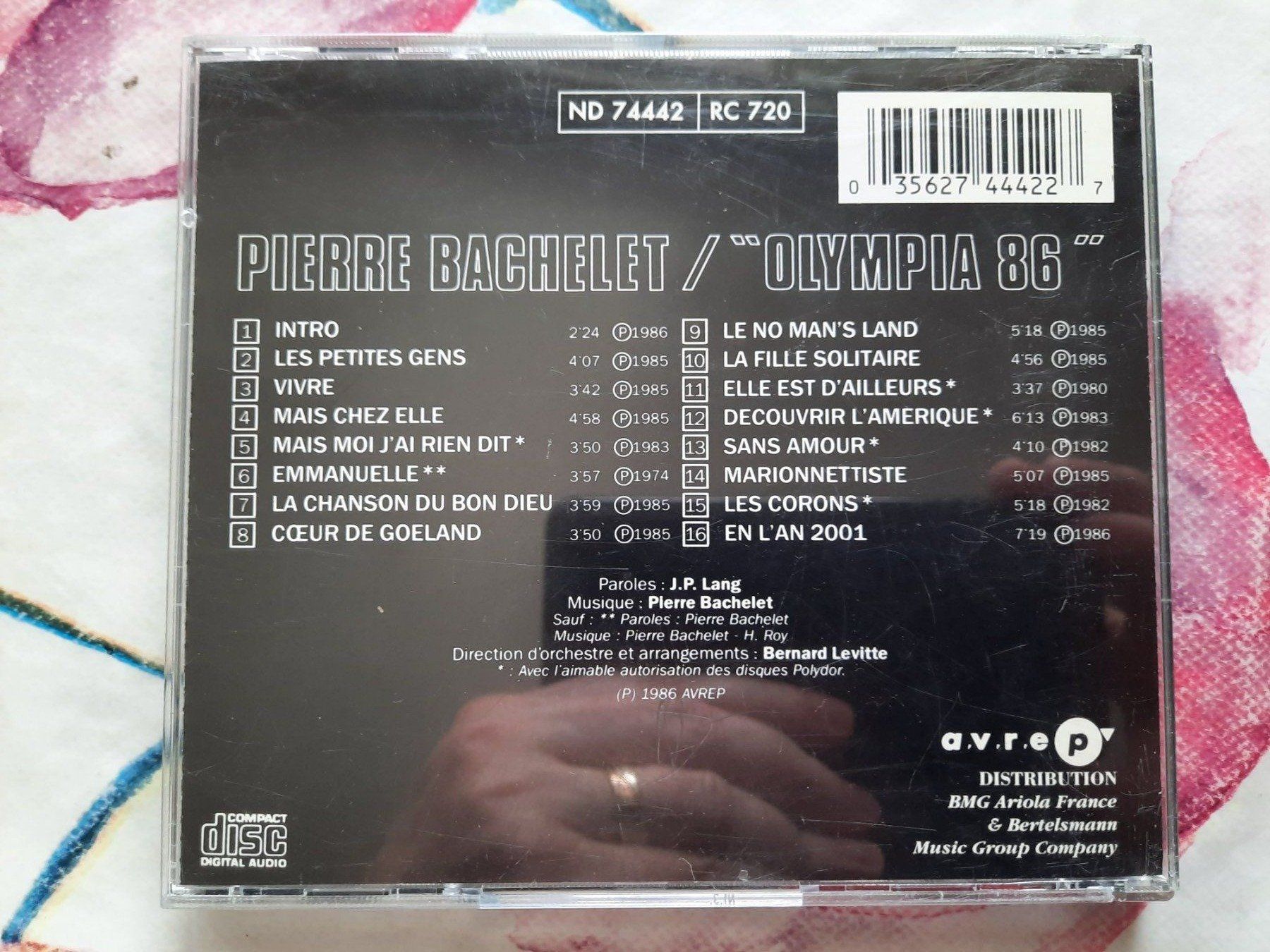 CDs: CD Pierre Bachelet - Olympia 86 – D'occasion à Pully par bro_n52j 1