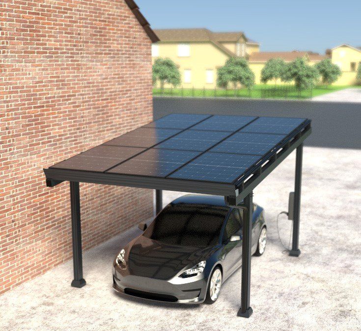 Unterstände: Solarcarport ab Lager – Neu und originalverpackt aus Luzern von sprudelkoenig
