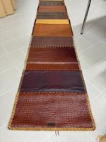 Handcrafted Leather Carpet – Multi-Texture, New Condition