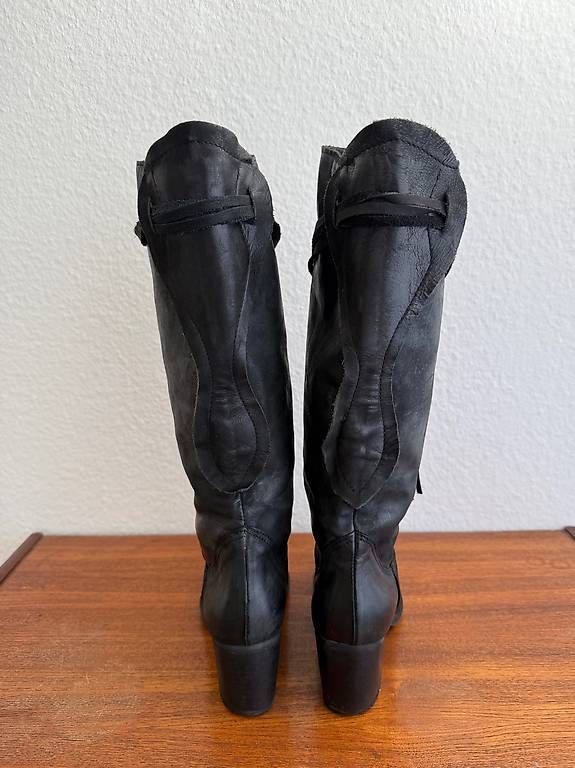 Scarpe da donna: Bottes en cuir Made in Italie – Usato da Lausanne venduto da madonna09 2