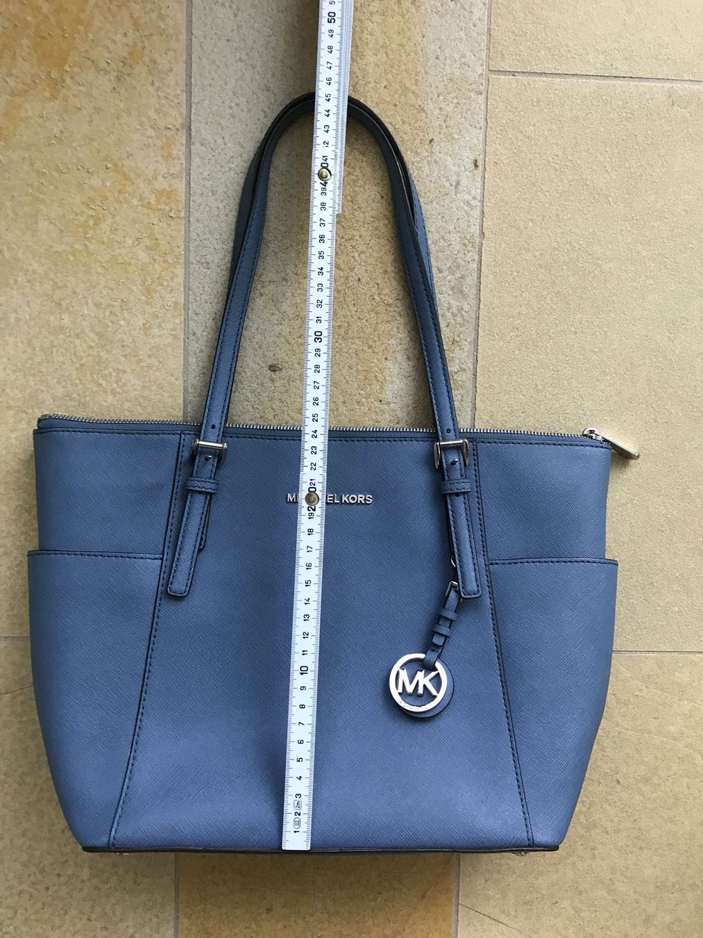 Michael Kors Borse da donna: " Michael Kors" Tasche/ jeansblaues Kunstleder – Usato da Dübendorf venduto da nerino03 1
