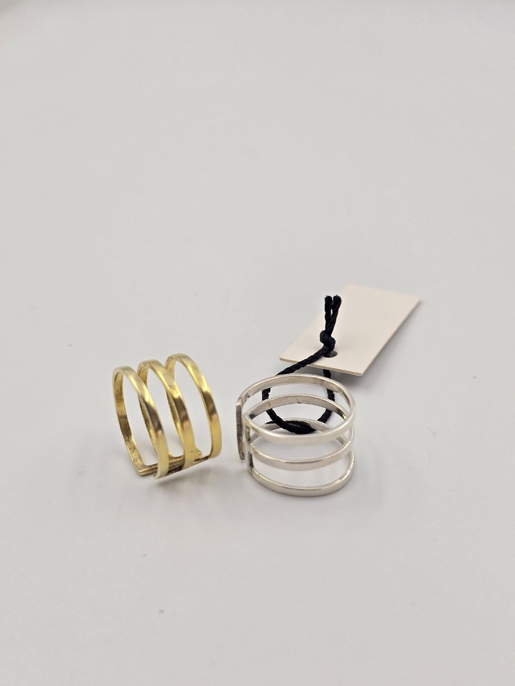 Anelli: 2er Set Ring Silber 925 Gr. 47 – Nuovo e nell'imballaggio originale da Zug venduto da gold.schmuck 1