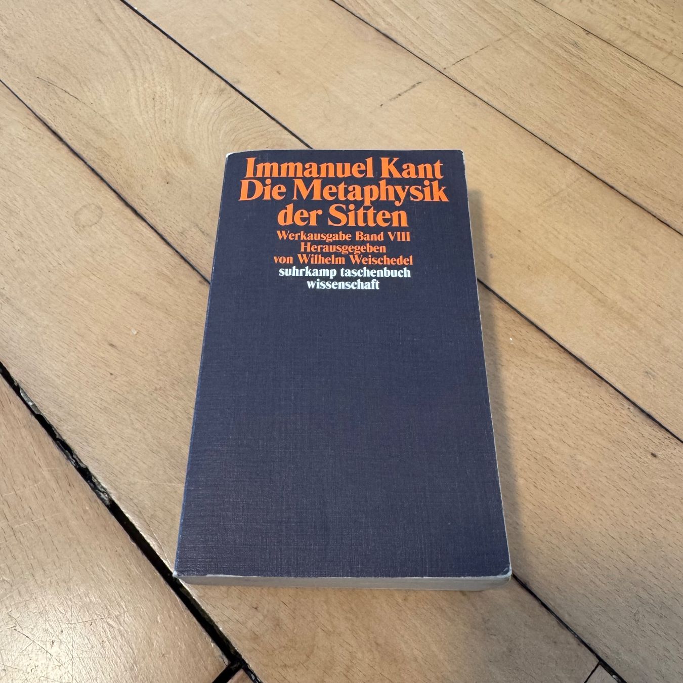 Bücher: Immanuel Kant: Metaphysik der Sitten (stw) – Gebraucht aus Luzern von philippbrl