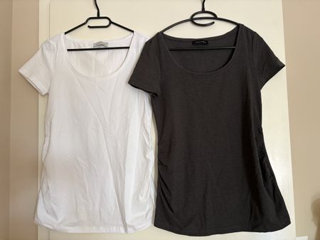 Umstands T-Shirt 2er Pack Grau Weiss Grösse M