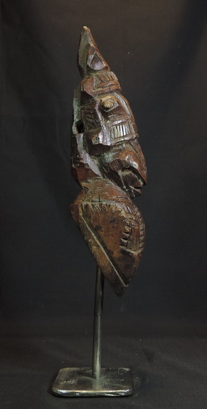 Skulpturen & Statuen: antike Holzfigur geschnitzt mit Sockel, ethnisch – Gebraucht aus Duggingen von roterbambus 3
