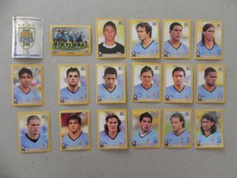 Panini Fussball WM Südafrika 2010 Uruguay 18 Stück 68 - 86