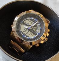 Neue Oskar Emil Alarm Chrono Elegante Herrenuhr 47.5mm