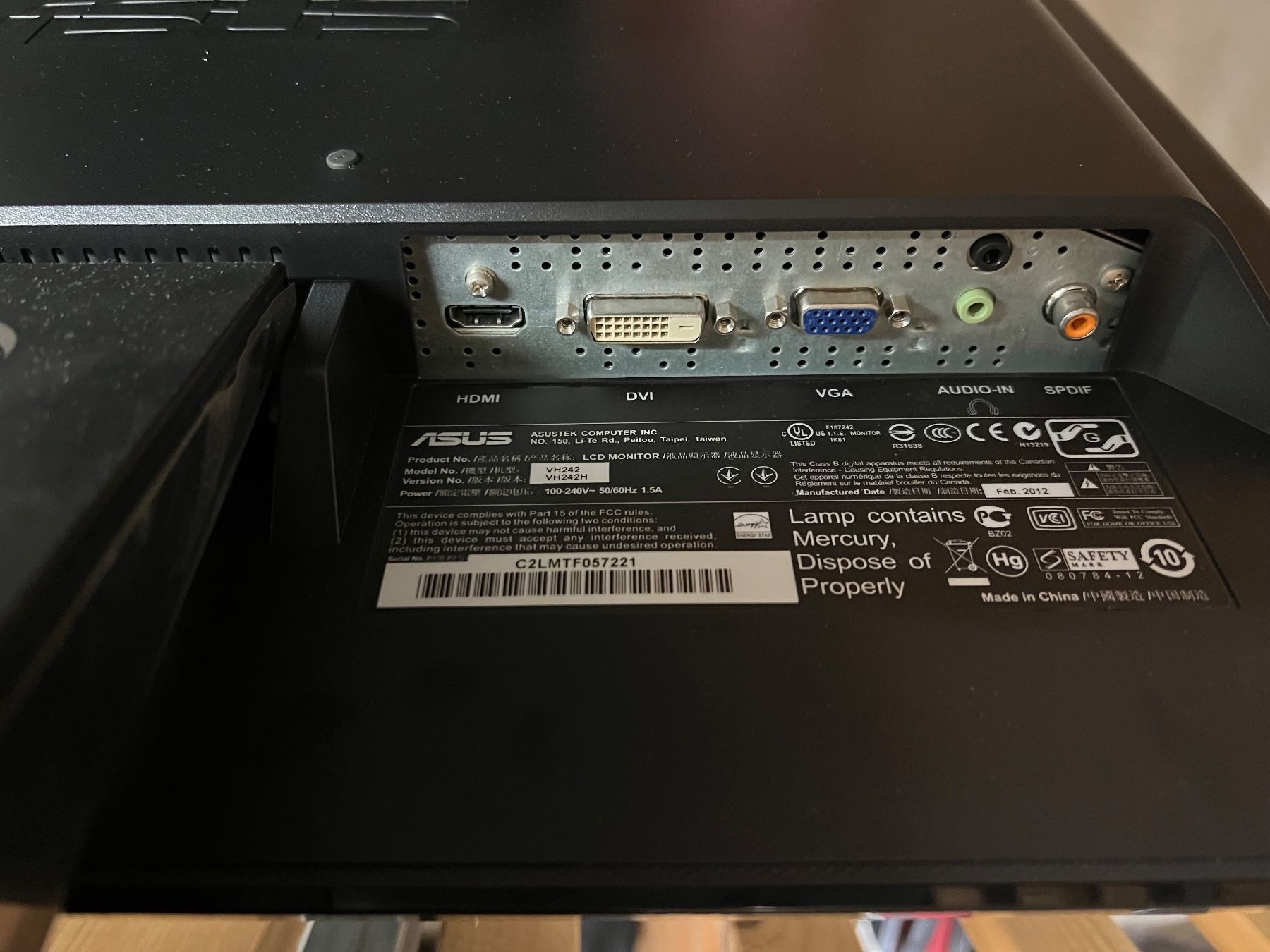 Monitor: ASUS VH242H 24" Monitor – Usato da Zürich venduto da bit_699t 3