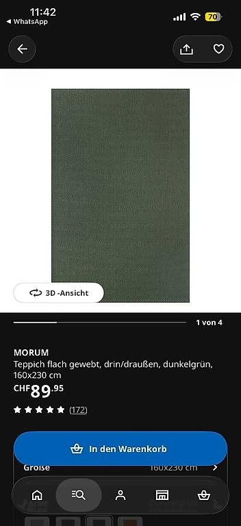 Teppiche: Teppich IKEA Morum – Neu und originalverpackt aus Bern von ilariamaria 1