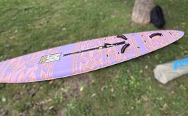 Fanatic Hot Bat 160L Windsurfboard mit Schwert - Oldtimer