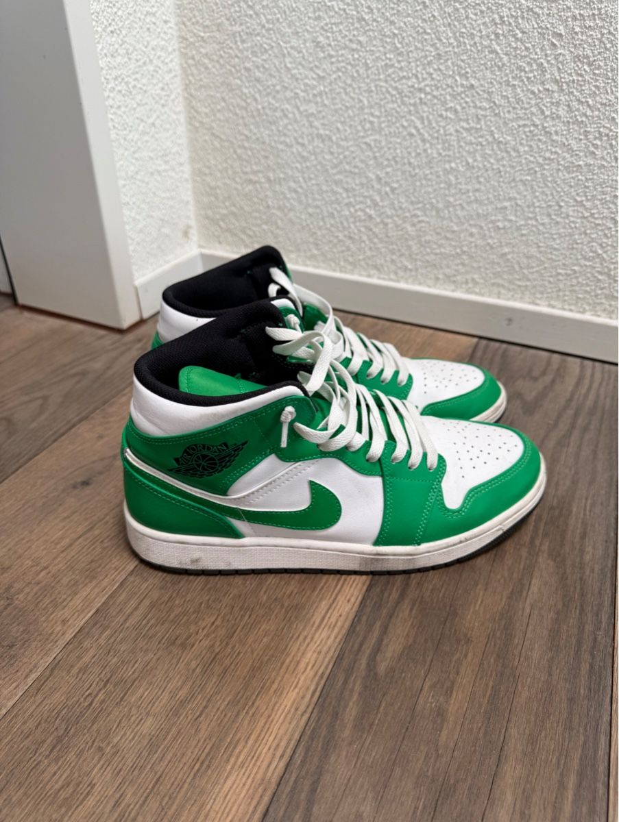 Jordan Scarpe da uomo: Jordans mid grün weiss – Usato da Teufen AR venduto da Pusteblume31 3