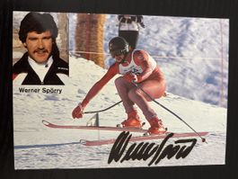 Werner Spörry Autogrammkarte Ski Alpin - Rarität!