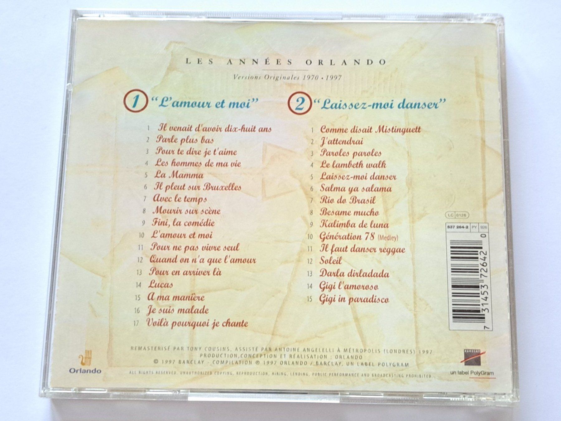 CD: Cd Dalida - Les années Orlando 1970 -1997 – Usato da Pully venduto da bro_n52j 2