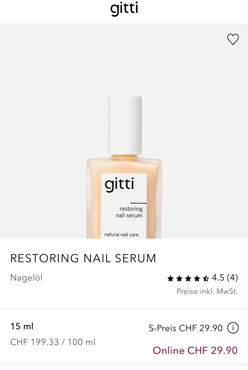 Altro per la cura del corpo: Gitti Restoring Nail Serum – Nuovo e nell'imballaggio originale da Kloten venduto da raf_6nbr 1