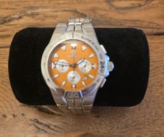 Breil Manta Chronograph Herrenuhr (Orange Dial, Edelstahl)