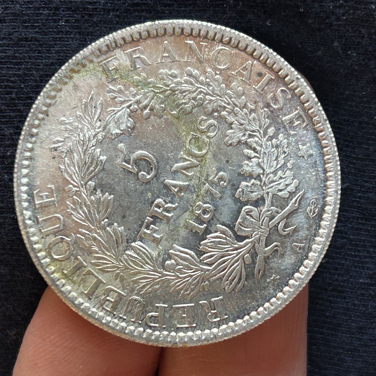 Tutti le monete: Franz.Silbermünze, 5 Francs 1875 – Usato da Laufen venduto da Bellavitaboom 4